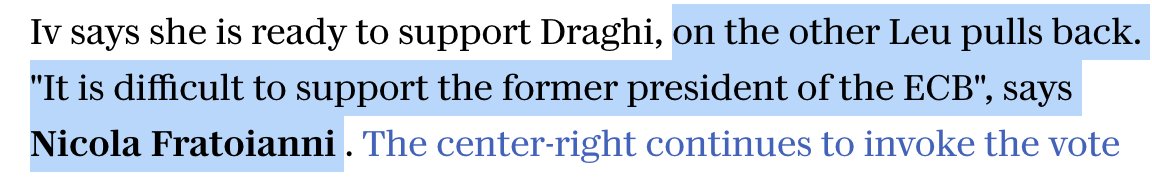 LeU is already not appearing in polls, the participation in this government seems to have wiped out their left-wing cred with the more left LeU member parties SI and PRC forming a new party La Sinistra (LS). They're polling 4% and if they're smart they'll stay away from this(3/9)