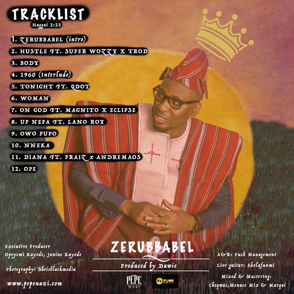 Pepenazi's tweet photo. "The hands of Zerubbabel have laid the foundation of this house; his hands shall also complete it. …

🚨2ND STUDIO ALBUM OUT NOW #Zerubbabel 🚨☝🏽
All glory goes back to my maker 🕊God &amp; God alone.
•

STREAM  SHARE  TELL A FRIEND &amp; be BLOWN ALWAY 🔈.

🖼Art: @SheisBlackmedia https://t.co/w8XYRn9Lyl