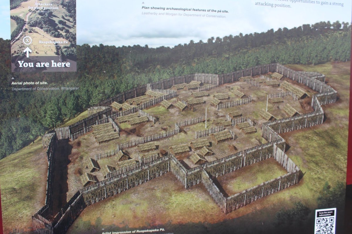 At Te Ruapekapeka the two Maori leaders Te Ruki Kawiti and Hōne Heke Pōkai held a last stand behind a strongly built fort (or pā) on an inland and inaccessible hilltop.Artillery was needed to breach it. @RNZTeAoMaori