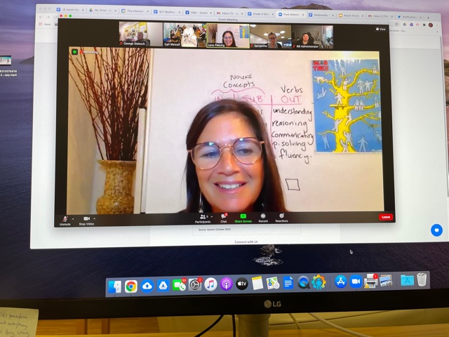 GDolesch's tweet image. Delighted to have Lana Fleiszig guiding our teachers through student-centered, conceptually based math units that are taught through a stance of inquiry. Great thinking this week on provocative provocations. @ISBasel #pypchat #IBpyp @FleiszigLana