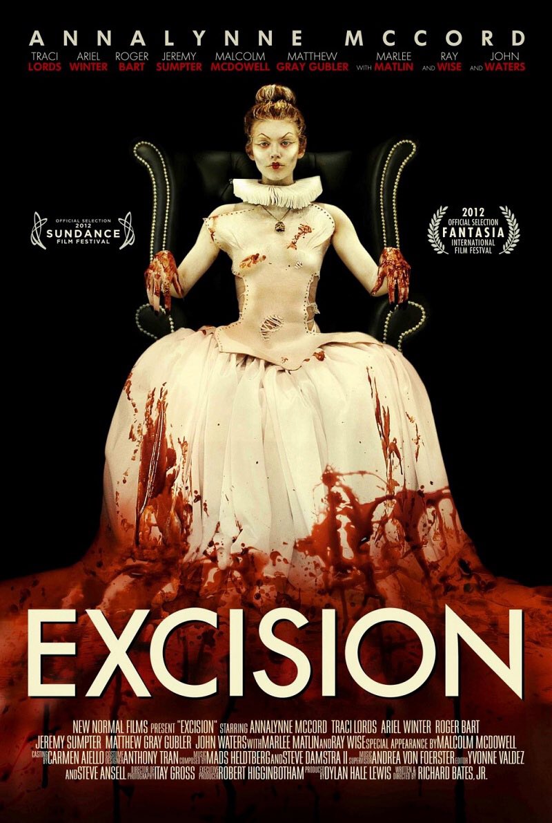 34. EXCISION (2012)A psychological horror filled with imagery reminiscent of Jodorowsky by way of Barker.A nihilistic look at mental health, life, and relationships. Beautiful in its bleakness.Trigger warnings with this one, so check the parents guide first. #Horror365