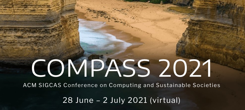ACM COMPASS is back! A virtual conference at the intersection of sustainable development and technology -- 28 June -02 July 2021. Check out the call for papers/posters here: compass.acm.org #SDGs #InternationalDevelopment #HCI4D #ICT4D #COMPASS21