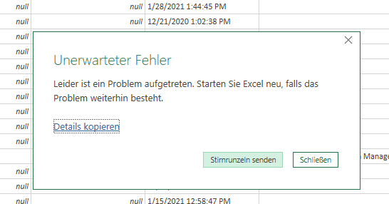 cram2506's tweet photo. "Stirnrunzeln senden".. alles klar!! #MSFT #powerquery https://t.co/160N5kOXqA
