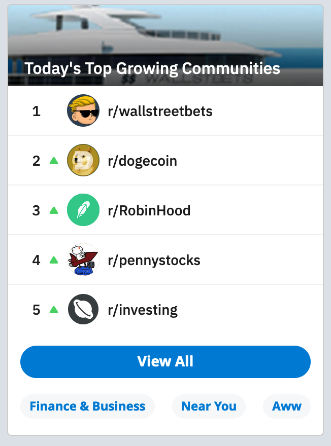Also, hahahahaI wonder if they'll "regulate" Reddit so they don't have to "regulate" Facebook & Twitter (Facebook is where you nudge the needle with targeted ads, Twitter is the PsyOps army to sway narratives)