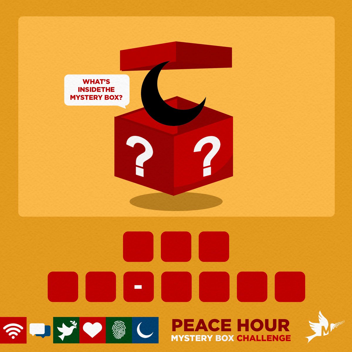 iammindanao6's tweet photo. Tick-tock! It's PEACE o'clock! 

Our second mystery box item has arrived! It's time for us to guess what's inside. Clue: "A religious holiday celebrated to break the fast"

#PeaceHour
#MindanaoIsYOUth
#IAmMindanao
#ChallengingExtremism https://t.co/yp9oZ8DxIi