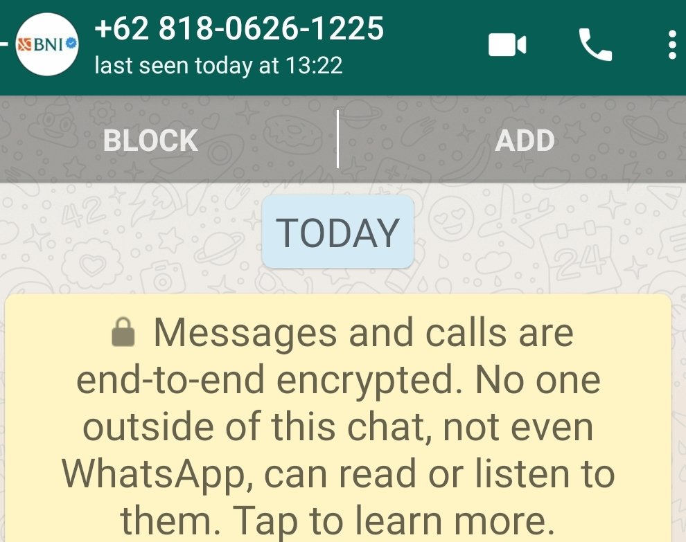 Hati2 penipuan lewat WA mengatasnamakan BNI Customer Service <a href="/BNI/">PT Bank Negara Indonesia (Persero) Tbk.</a>