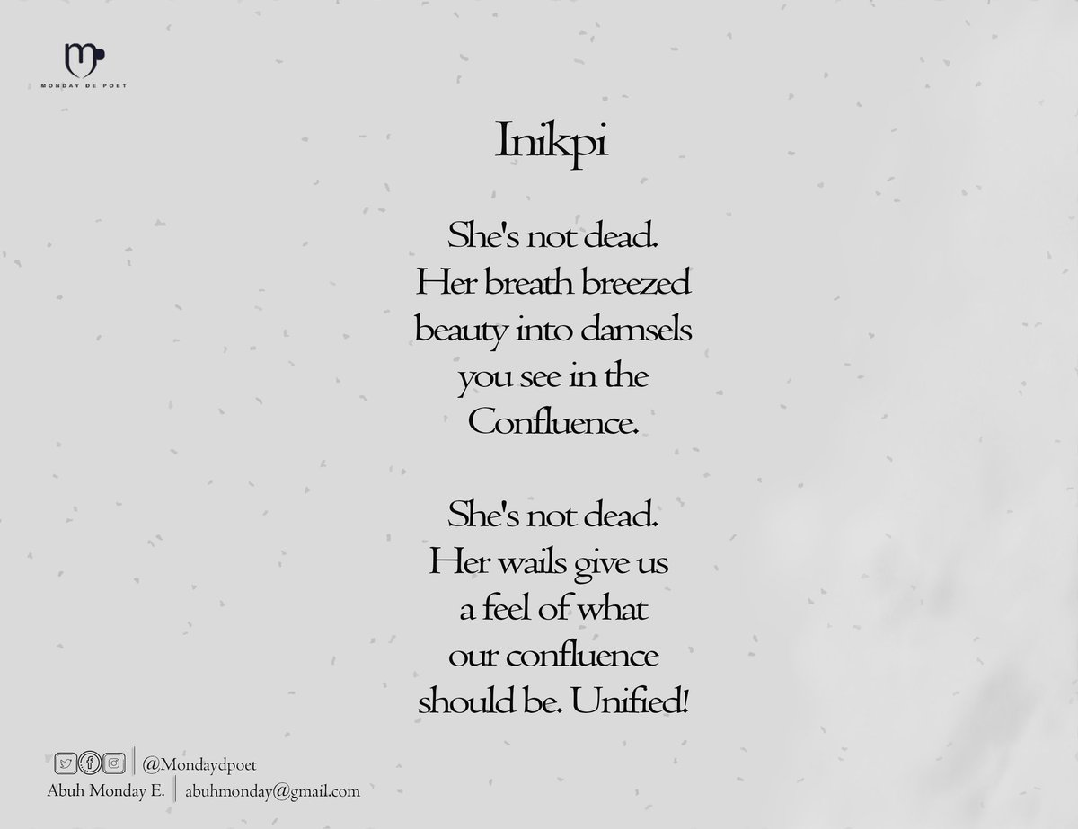 MondayDPoet's tweet photo. Every tribe talk about their hero but we talk about our heroine. This poem is dedicated to everyone who bear the courageous spirit of Inikpi.
@ed_onoja @realmercyj #kogifirst https://t.co/HC9TuFJgwd