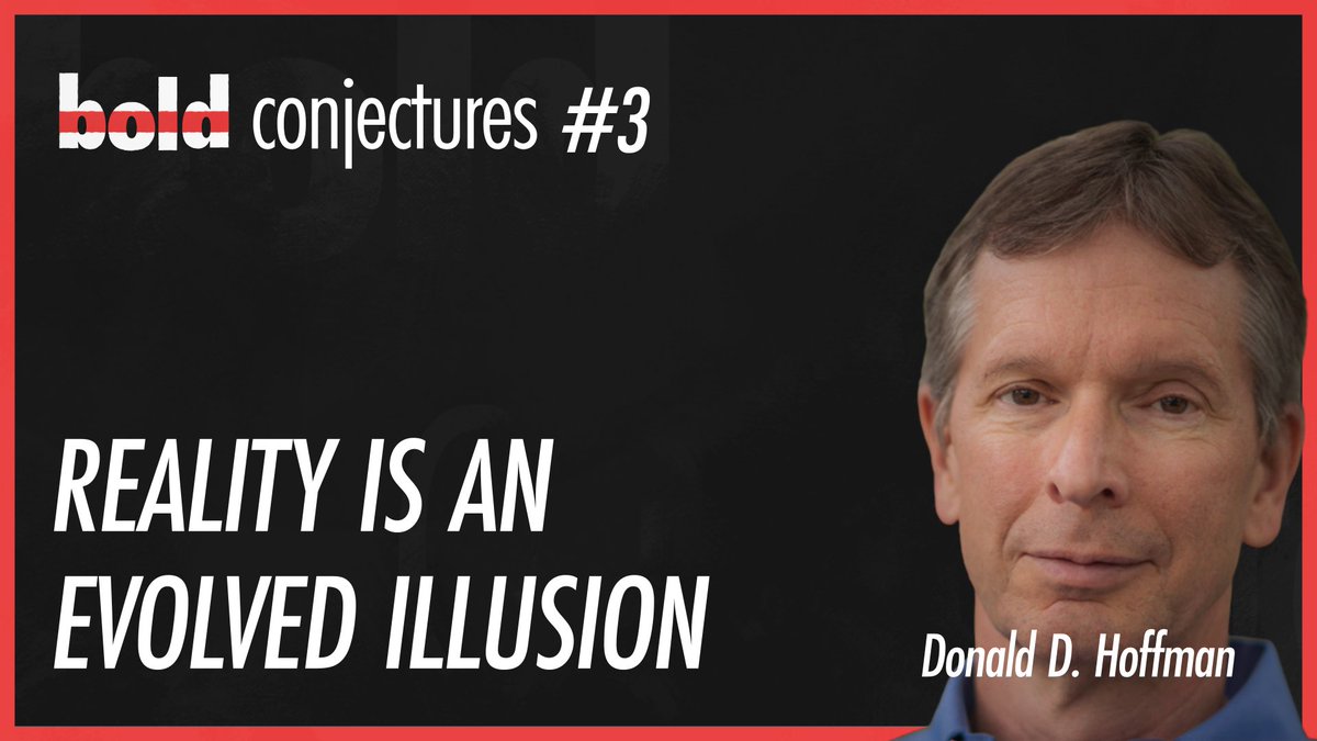 Reality is an evolved illusion.(a thread on this bold conjecture)It's also my 3rd podcast episode: 