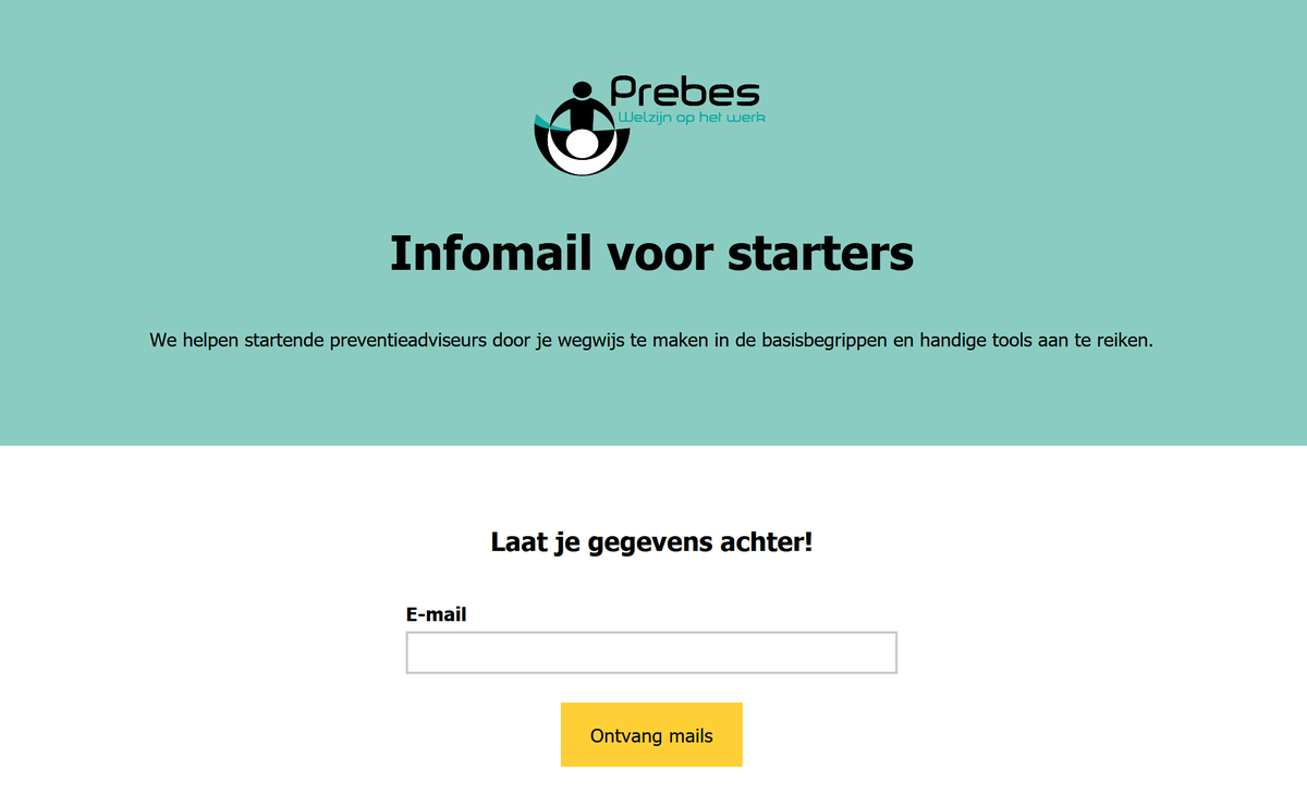 Prebesvzw's tweet photo. Startende preventieadviseur? Schrijf je in voor onze infomail voor starters! 📝 Wat kan je verwachten? ▶️ Exclusieve toegang tot nuttige (video)content, artikels voor startende preventieadviseurs, nieuws &amp; actuele trends, ... 😍 #preventieadviseur #prebes https://t.co/msxSnHCB5I https://t.co/U2ZXj9SBfy