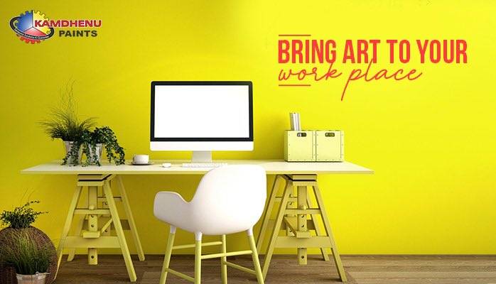 KamdhenuPaints's tweet photo. Feel creatively rich, aim for perfection.
.
Bring Kamdhenu to your office!
#KamdhenuPaints #KamdhenuFamily #PerfectShine #WallPaint #Remodel #Shine #WallPaintIdeas #PaintBucket #Classy #Elegance #PaintItRed #ElegantWorkplace #WorkplaceStories #Art https://t.co/u37bS9CIJG