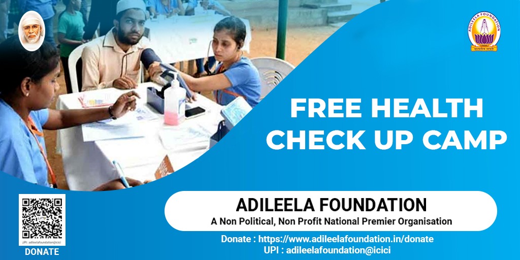 AdileelaTrust's tweet photo. Adileela Foundation brings Free  Health Check-up Camp  for you to stay updated on your health and make it your wealth because if you stay healthy then only you can live long.

To offer or to help the in the camp breadth the QR code or visit us on : https://t.co/42gqxmSUXs https://t.co/ifpIdxZ4Fn