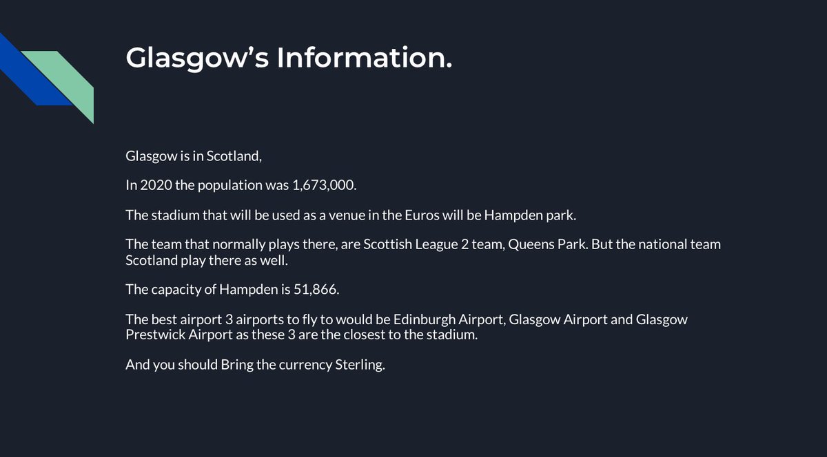 Our S3 PE elective students have been working hard on their  @GlasgowEURO2020 projects, creating; host city brochures, match reports and greatest of all time persuasive essays  #LearningThroughFootball  #DundeeLearning