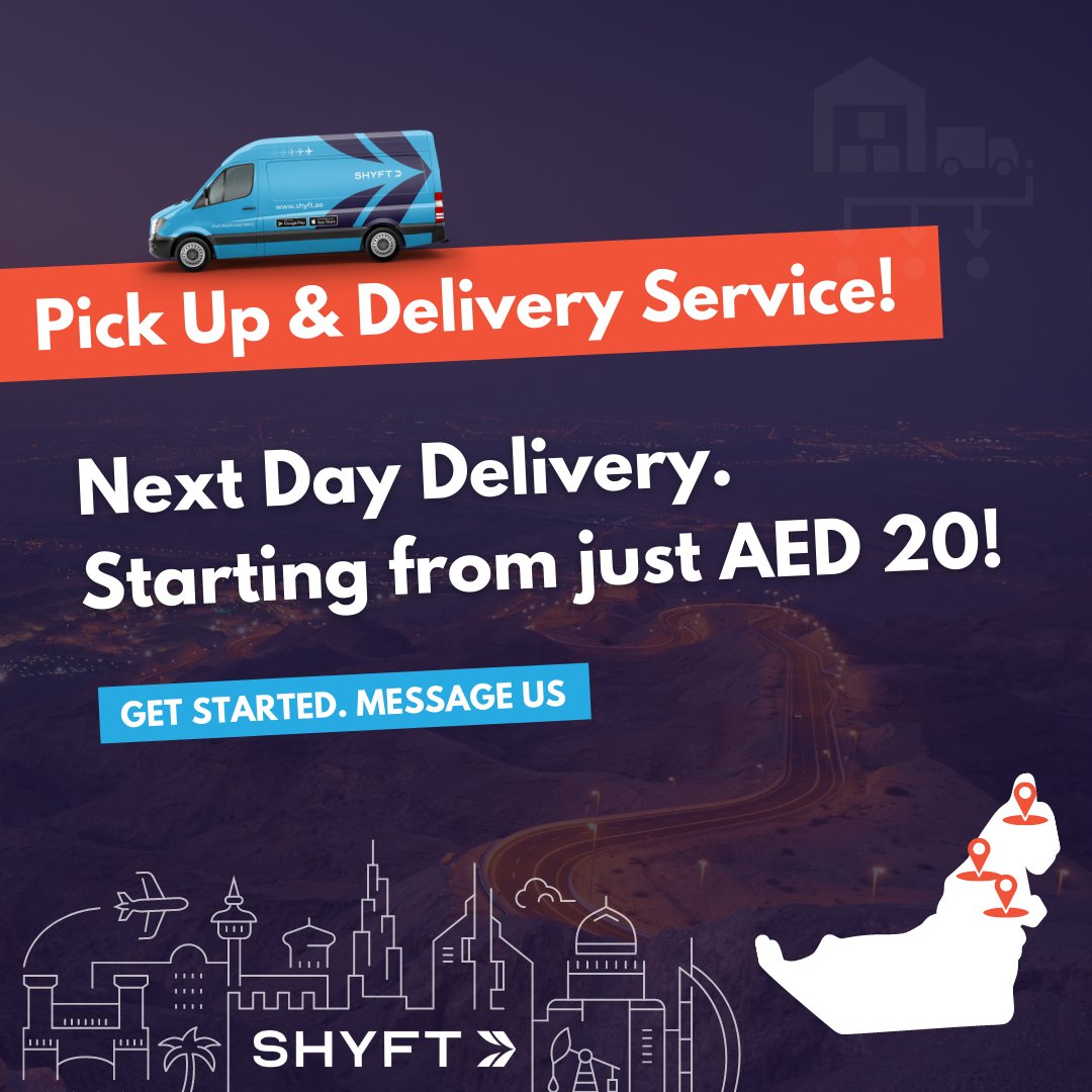 shyftUAE's tweet photo. We Pick up &amp; Deliver Anything in 24 Hours. Documents, Packages, Parcels, Cheques , Cakes , Flowers and more! Get Any item Delivered With Shyft Middle East
Book now : https://t.co/2tz1p8PDLM
#ابوظبي #صباح_الخير #الامارات #بايدن #كورونا #كوفيد_19 #محمد_بن_راشد #COVID19 https://t.co/l2RbLJiP2q