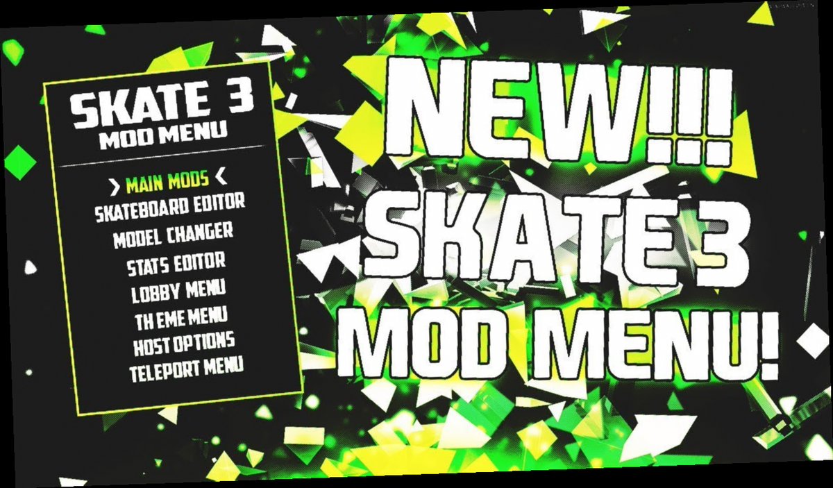 skate 3 mod menu download ps3 / X