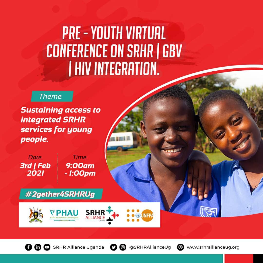 UNFPAUganda's tweet photo. Ahead of the @MinofHealthUG Conference on #SRHR #GBV &amp; #HIV integration, @UNFPAUganda is joining young people from across Uganda to discuss how best  integration can support their unique needs. 

#2gether4SRHRUg #LiveYourDreamUG https://t.co/ibuRwLHetJ