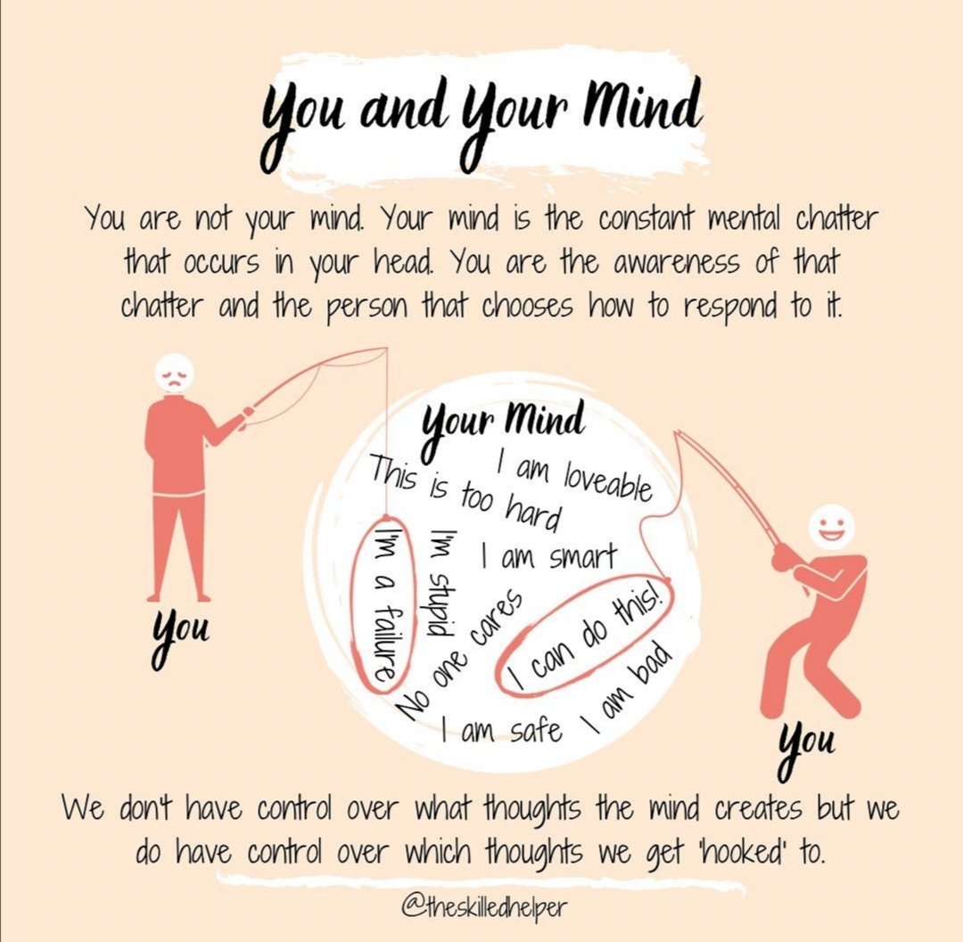 You and your mind...

#acceptanceandcommitmenttherapy #mentalhealth #Wellbeing