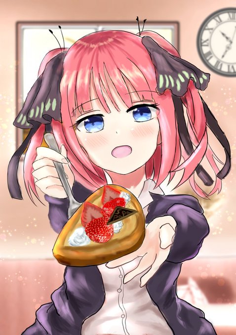 FARさんがTwitterに投稿した中野二乃(五等分の花嫁)のイラスト。