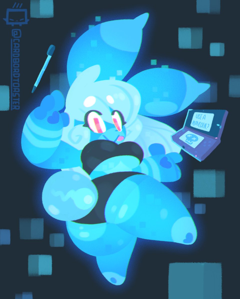 Cardbordtoaster's tweet photo. @AWDtwit's bunny gal, Pixels!
#downlovablecontent https://t.co/hVJIhyc58c