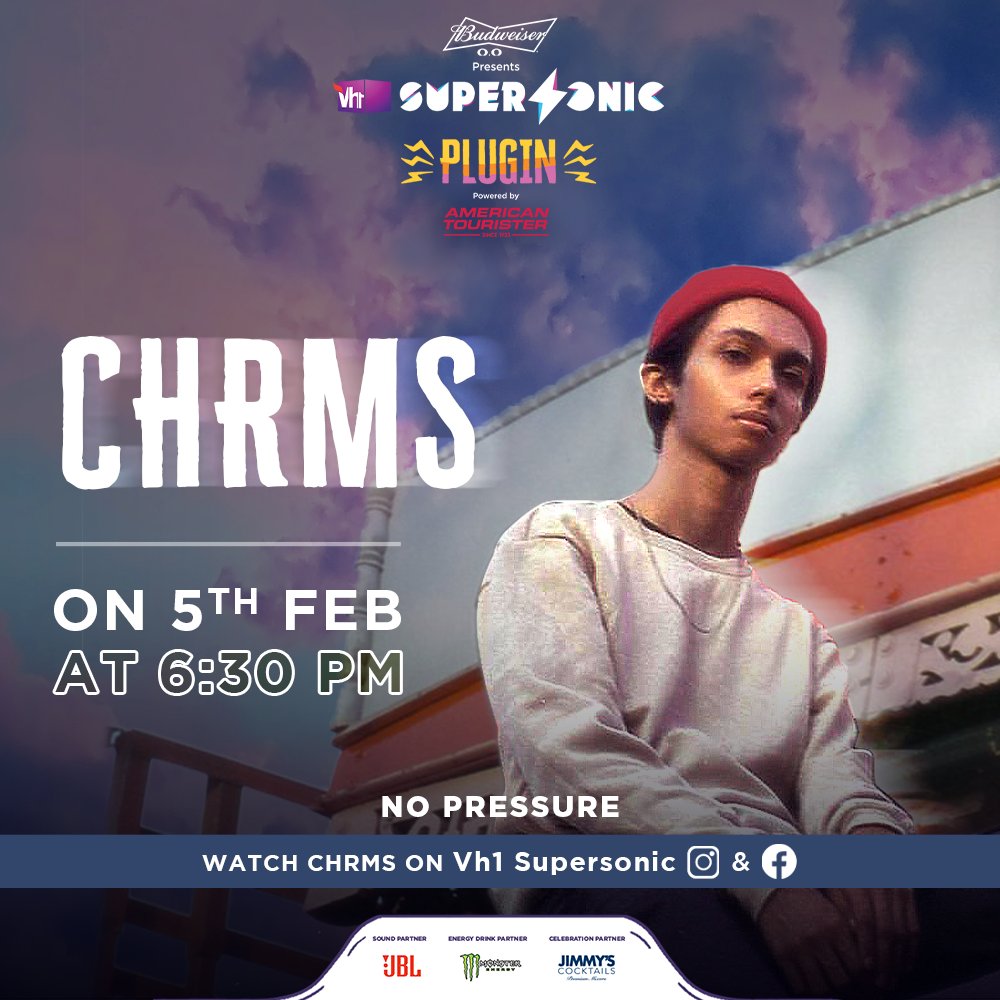 Vh1Supersonic's tweet photo. #CHRMS A.K.A Veer Kowli is here to take you on a musical high with his majestic set, flooded with emotive tunes from dense to dreamy dance music! 🤩

#Vh1SupersonicPlugin #BUDXSupersonic #ATGoesSwagpackin #JBLXSupersonicPlugin #MonsterEnergyIndia #BeYourOwnBartender https://t.co/STpUd9O4c0