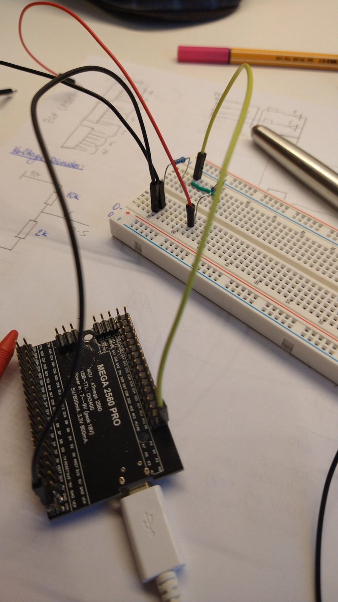 JMSpaceflight's tweet image. Optimizing this voltage divider circuit to later measure the voltage on the board!
