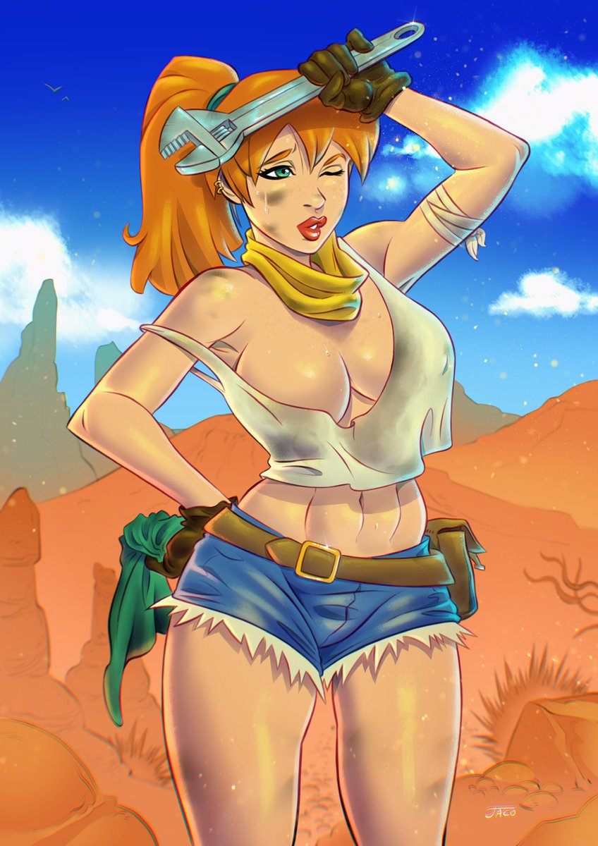 JacogramC's tweet photo. This illustration represent a character that I just invented for the sake of this piece, she has no name still... maybe you can help me choose that, what do you think?? #pinupgirl #ArtistOnTwitter #procreateappart #digitaldrawing #waifumaterial #fanart #pinups #arizonahighways https://t.co/SfMTlw40OZ