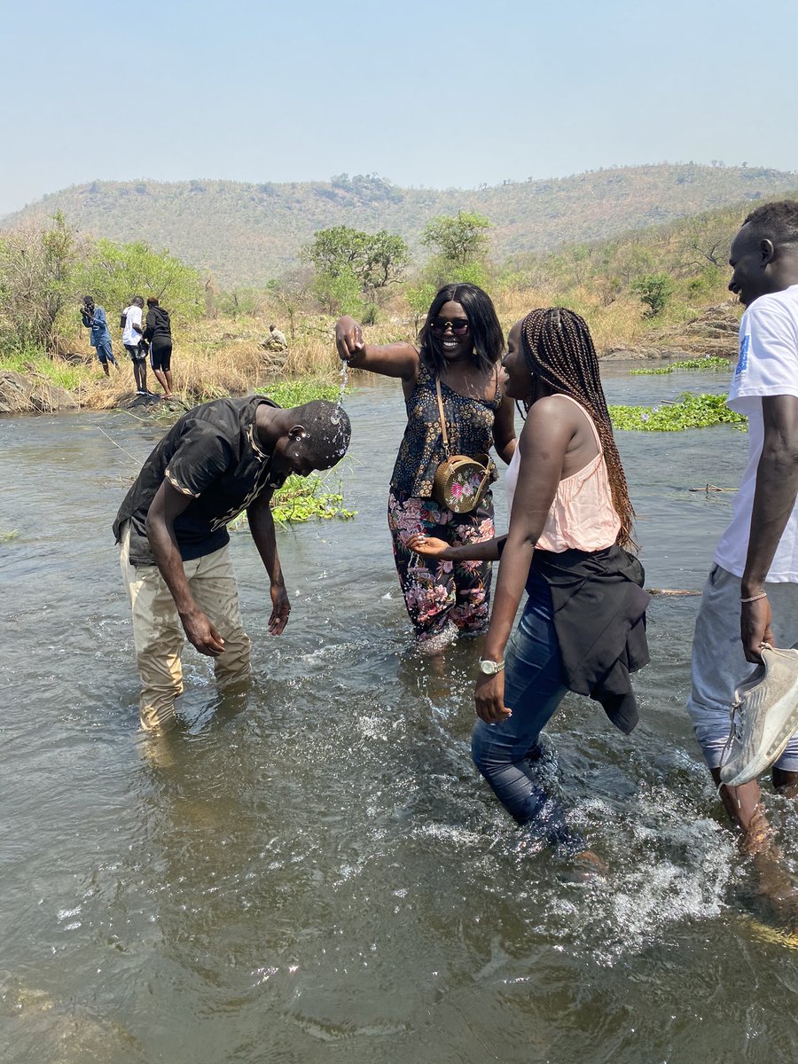 We made a few baptisms from the holy Nile waters. A few got so much inspiration and peace from the atmosphere around  #SSOT