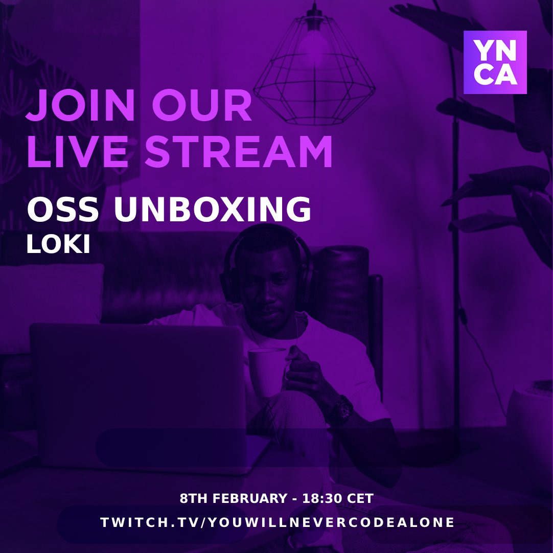 dontcodealone's tweet image. Estamos preparando la siguiente sesión de OSS Unboxing. Esta vez sobre @grafana Loki
@javierprovecho y @AngelBarrera92 descubriran en directo que ofrece este sistema de logs.
En directo el Lunes 8 de Febrero a las 18.30 CET en twitch.tv/youwillneverco…