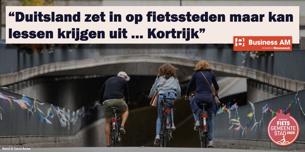 Toch wel beetje trots op dit artikel op <a href="/businessamnl/">Business AM</a>: "Heel de wereld komt naar Kopenhagen kijken. En nergens in België deden ze dat beter dan in Kortrijk."

👉 Lees het volledige artikel hier: businessam.be/duitsland-zet-…

#Kopenhagenize #KortrijkFietst