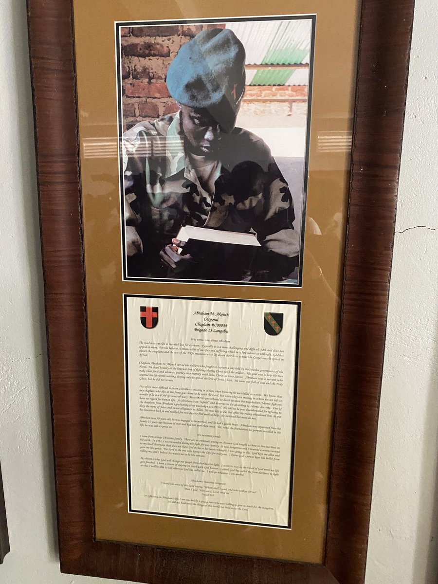 The center serves as a church and a training center where military men (no women allowed ) are taught the word of God, mercy & brought to salvation. They also receive counseling from the traumatic experiences of war. The church has graduated more than 600 Chaplains  #SSOT
