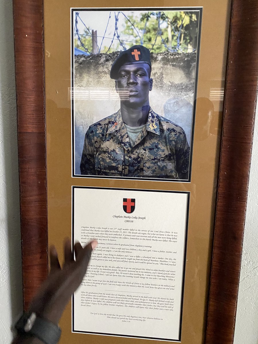 The center serves as a church and a training center where military men (no women allowed ) are taught the word of God, mercy & brought to salvation. They also receive counseling from the traumatic experiences of war. The church has graduated more than 600 Chaplains  #SSOT