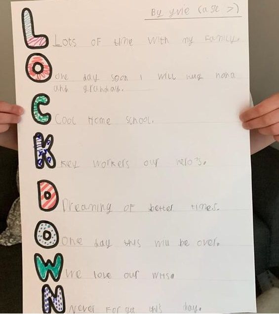 Words of comfort from one of our young students. May we all see each other again soon! Until then, let's keep marching on! 😊