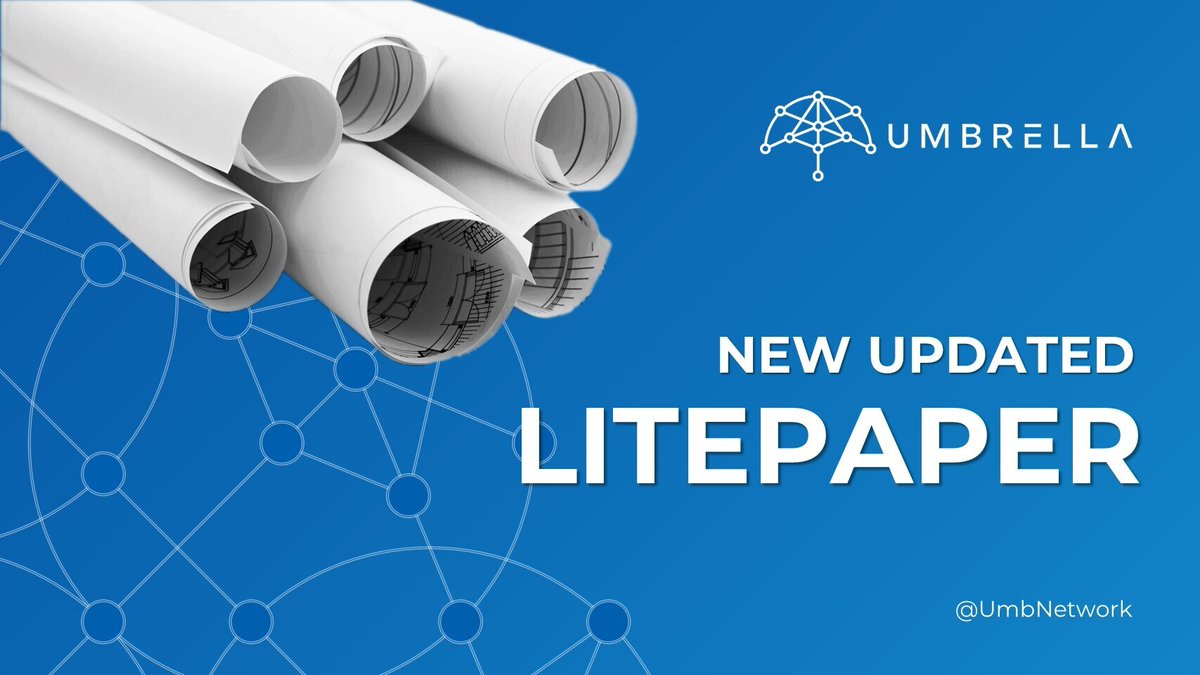 UmbNetwork's tweet photo. Want a quick rundown of How Umbrella Network is #community owned and is built on a layer 2 Merkel tree?

Just refer to our #Litepaper available on our official website https://t.co/3xgRMioozm

#DeFi #oracle https://t.co/ufOGdFJ9a4