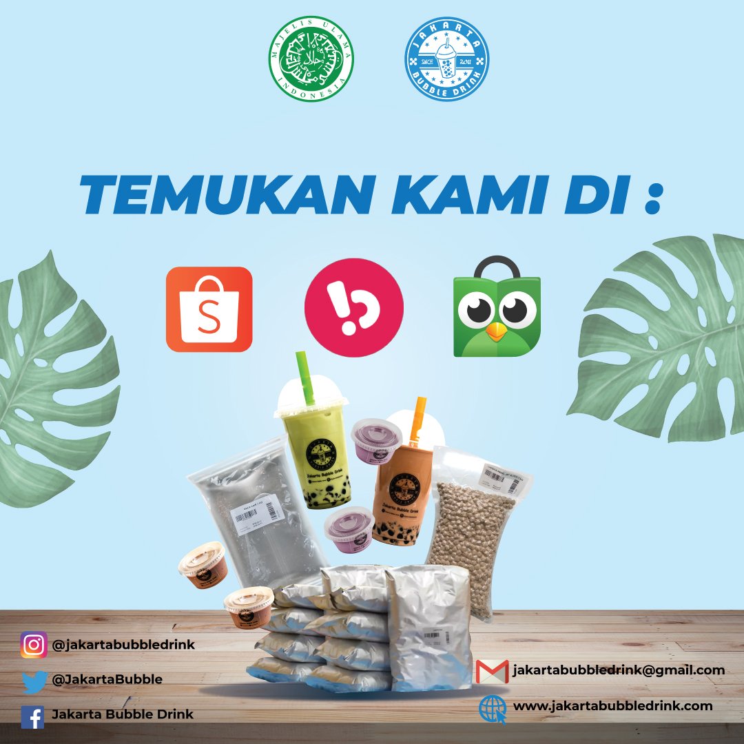Temukan kami di berbagai toko online💫
Kalau kalian mau belanja melalui platform online boleh banget lho, kami dapat ditemukan di Shopee, Bukalapak, Tokopedia.