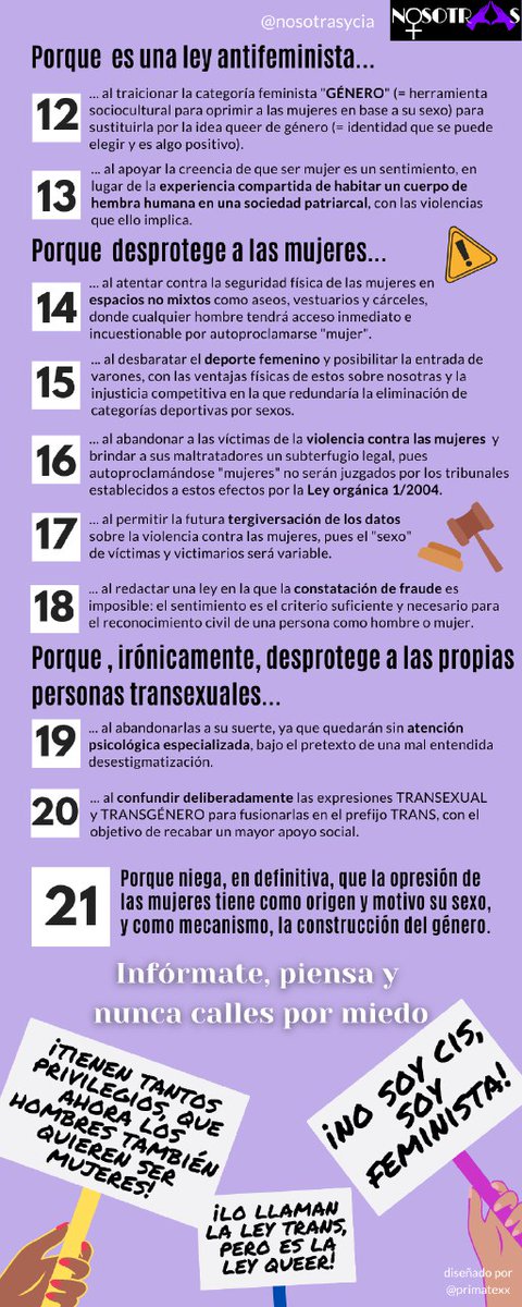 sonya_mujer's tweet photo. @CocoHuete1 @EstherPedroche @LauraFreixas Es difícil con pandemia, pero intentaremos hacer algo. ¿Qué os parece si empezamos a rodar este folleto? #NoLeyTrans https://t.co/r6sWbXBXgR