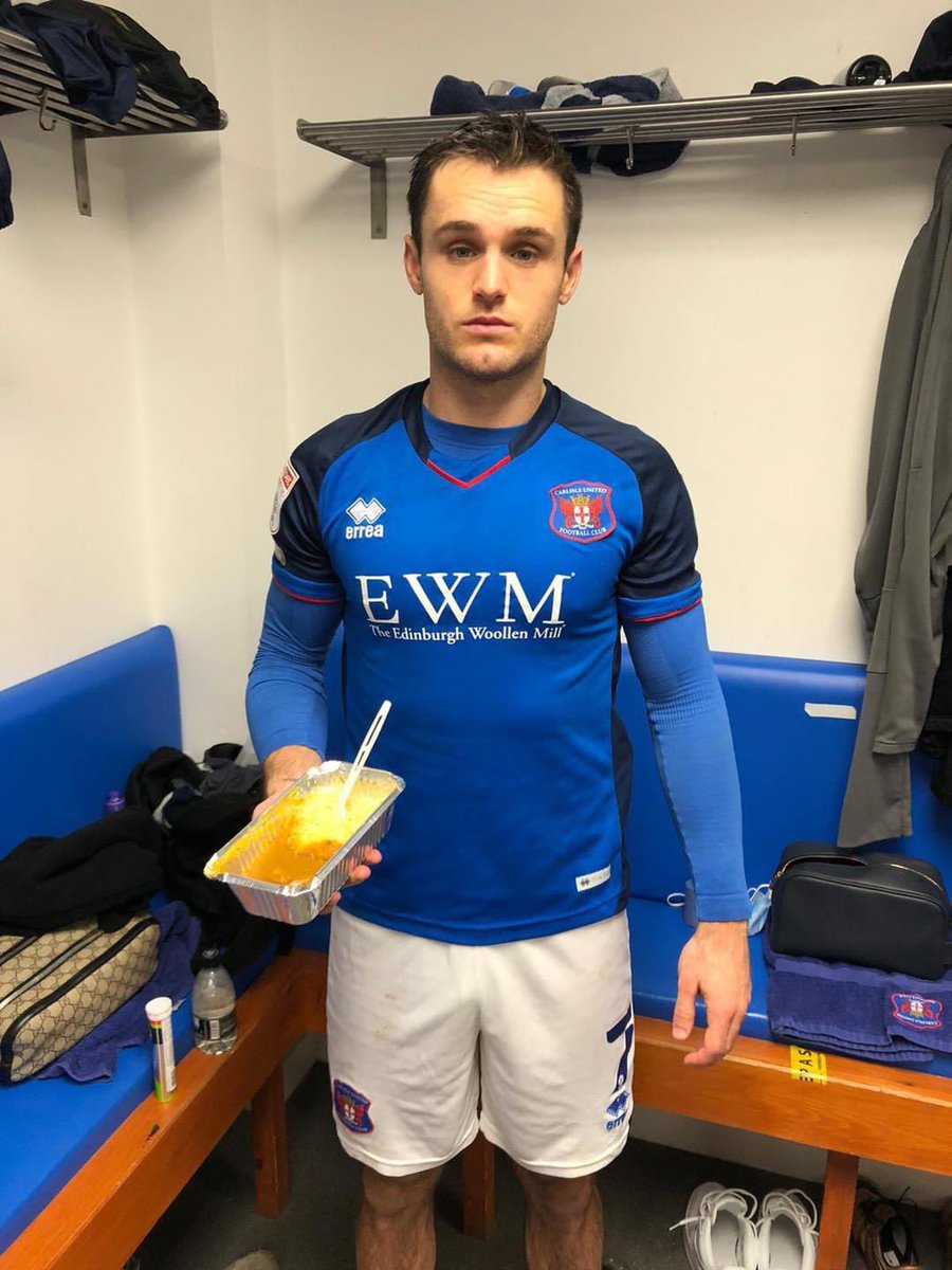 Win, lose or draw, Carlisle United award their Man of the Match with a takeaway curry after the game. Joe Riley’s face when he received a Korma after their 2-1 defeat last night has done me. Incredible