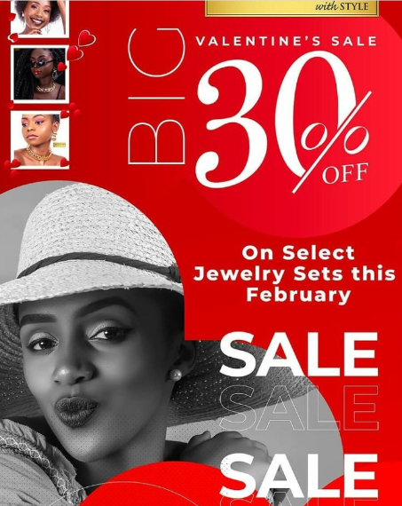 @AccessorizeKE has an offer for you this month. Enjoy 30% off selected jewelry perfect for the season of love🛍🛍

#salesalesale #valentines2021 #accessories
