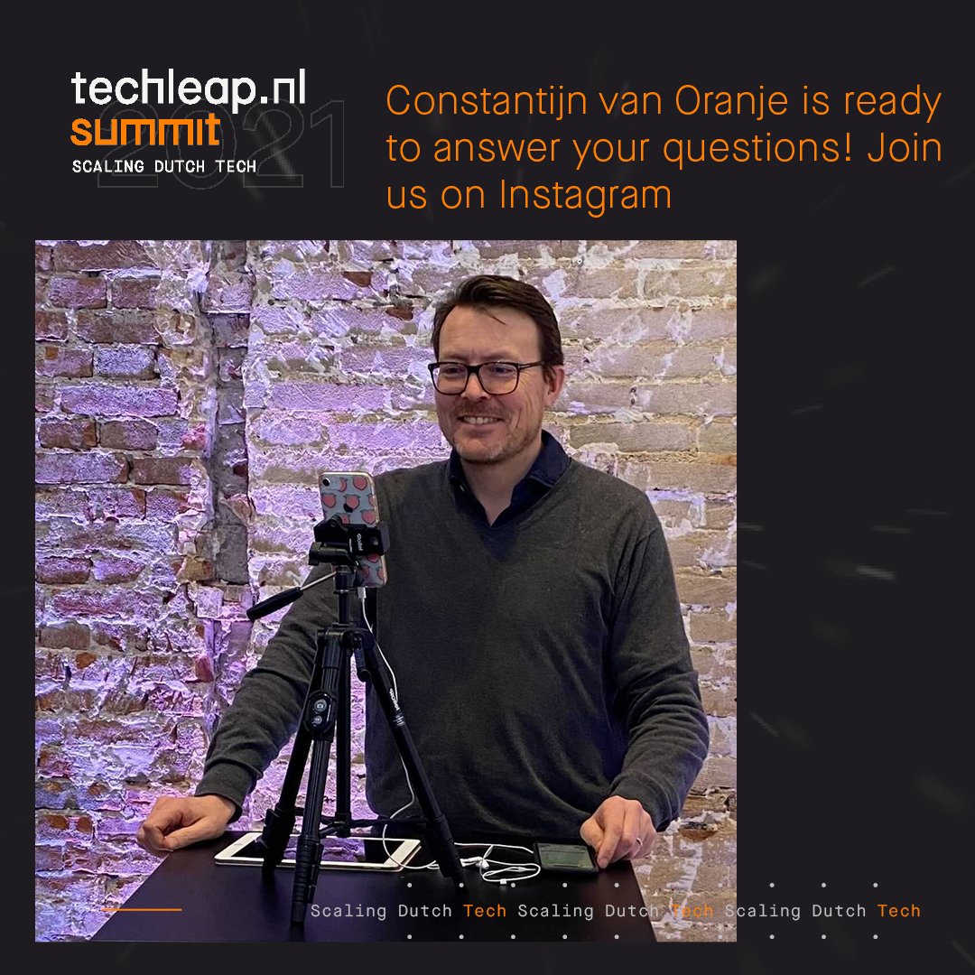 Techleapnl's tweet photo. ๐Goodmorning! Are you ready for day 2 of the #TECHLEAPSUMMIT?
Join us in less then 30 minutes (10:00 - 10:30 AM) on the Techleapnl instagram where Constantijn van Oranje will answer all your questions! ๐ฅ
Go to the techleapnl instagram and join us! ๐https://t.co/HDquhP3gcM https://t.co/lco2gPYPwo