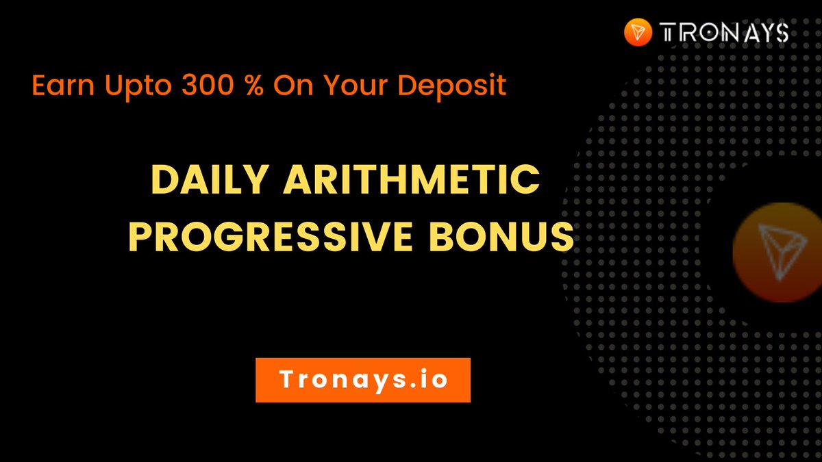 tronays's tweet photo. ➡️ The Very First #TRX #Investment  Platform with #DAPB
➡️ Earn More #tron with our Cycle #BONUS 
➡️ Upto 300% returns for 10 cycles 
Added with Sponsorship bonus

Visit: https://t.co/VdhTZ7n4b4 https://t.co/CqKGRgYvyc