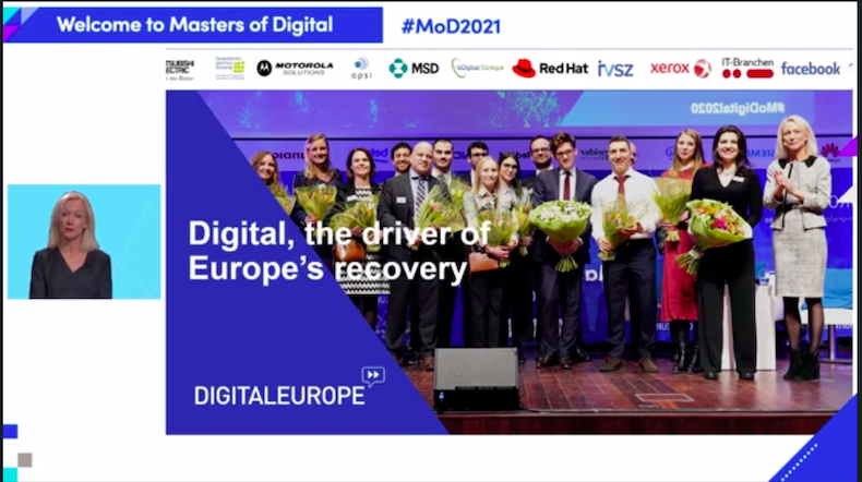 JamesALovegrove's tweet photo. #MOD2021 @DIGITALEUROPE just started! An amazing line up for the next two days.  Well done everyone involved!  Proud to be sponsoring @RedHat  Do visit our virtual booth as well the #PublicSector panel tomorrow at 11:50-12:45 moderated @BrusselsGeek https://t.co/KducQfZXcQ