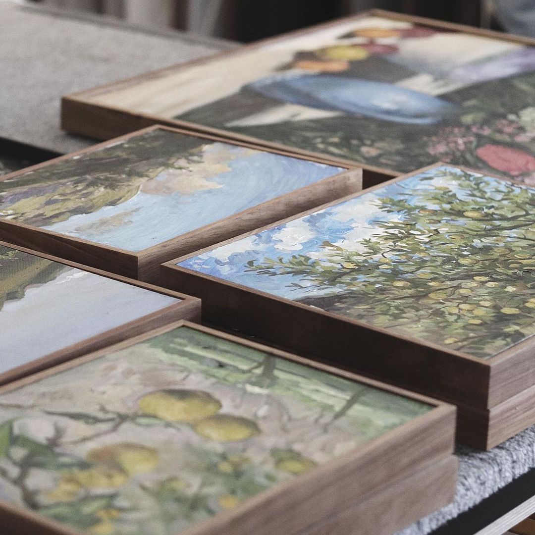 WSFoundry's tweet image. How gorgeous are these!? 😍
.
Artwork by @alice_angela_toich for her 'Eat The Tomatoes Where You Are From' exhibition, beautifully framed by @theframeroom at the #woodstockfoundry.
.
.
#capetownframing
#localartist