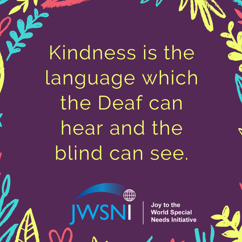 Kindness is the language which the Deaf can hear and the blind can see.
#disability #disabilityawareness #everyonematters