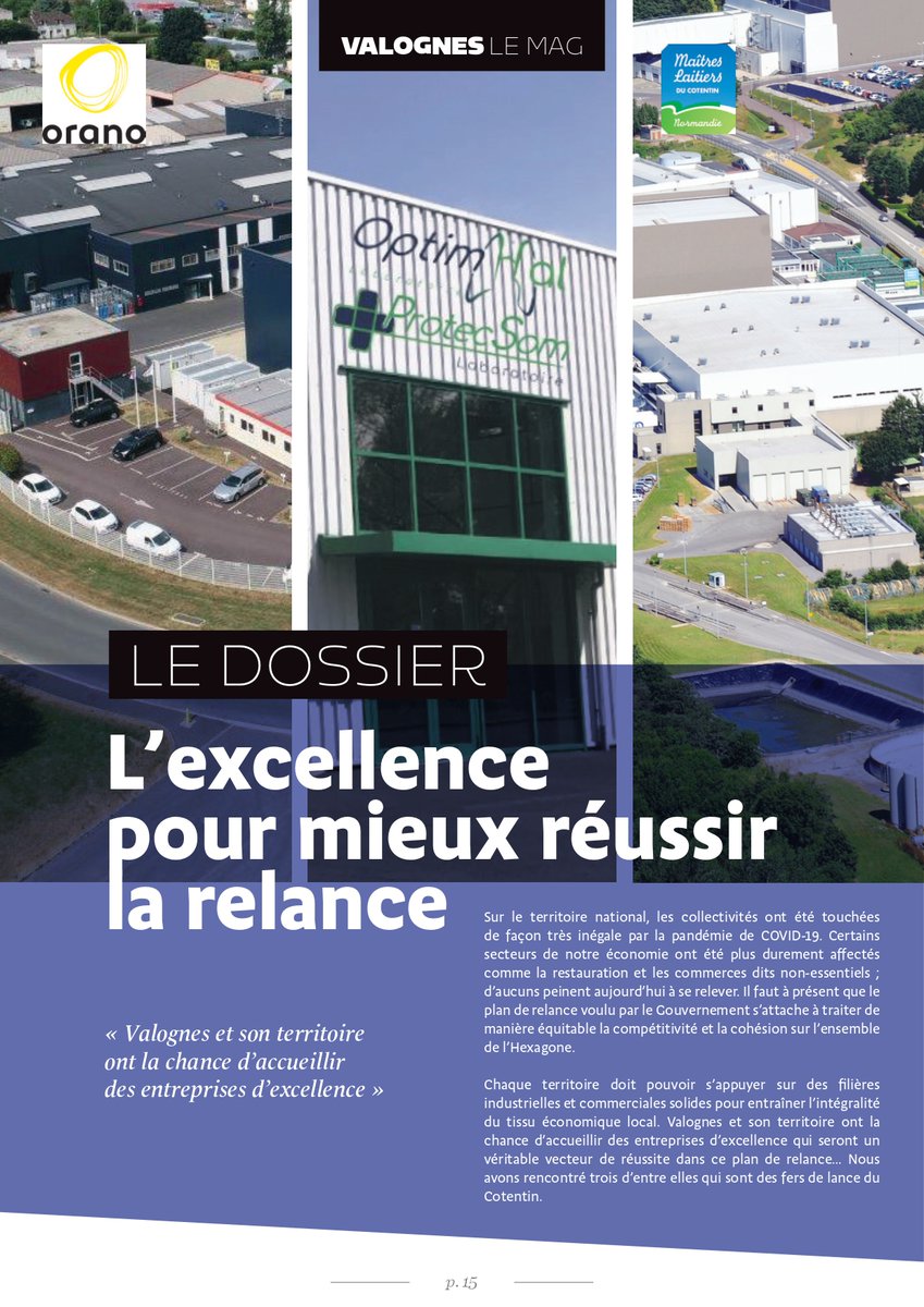 OptimHal's tweet photo. Un grand merci à la mairie de #Valognes pour cette belle mise en avant dans le MAG municipal.

OptimHal-ProtecSom est fière de sa fabrication française et de son empreinte locale 🇫🇷

#MadeInFrance
#Normandie https://t.co/QhXEn6YTf6