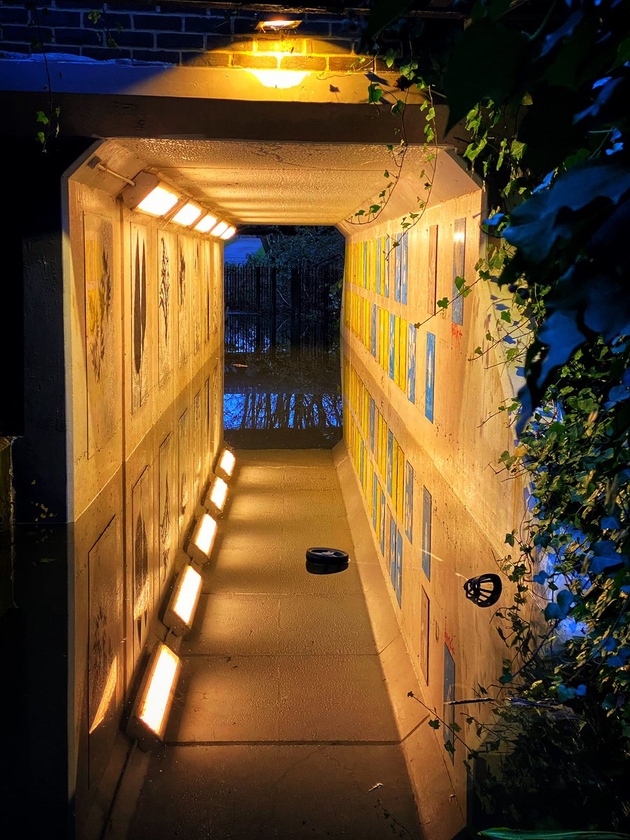 HeardinLondon's tweet image. The underpass is flooded and I feel like I could step into another dimension.