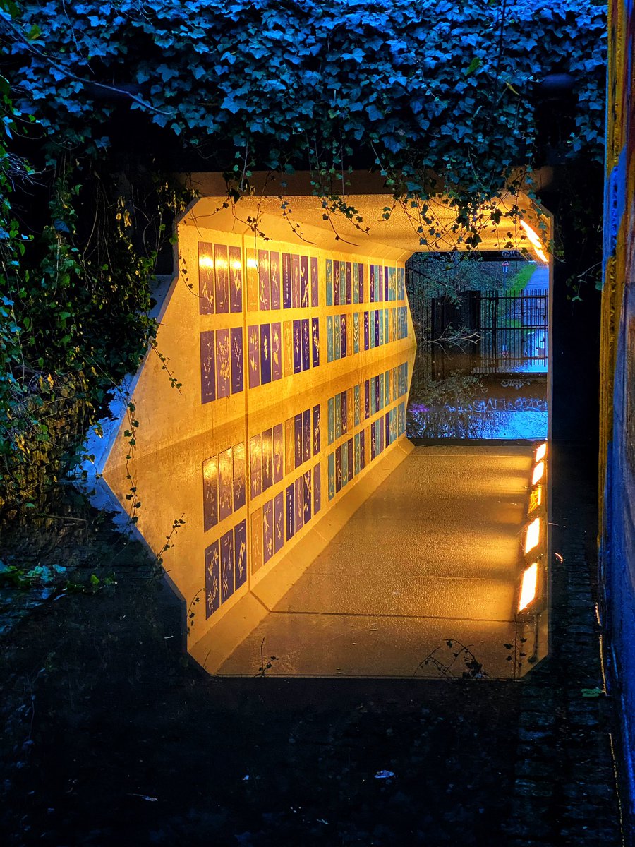 HeardinLondon's tweet image. The underpass is flooded and I feel like I could step into another dimension.