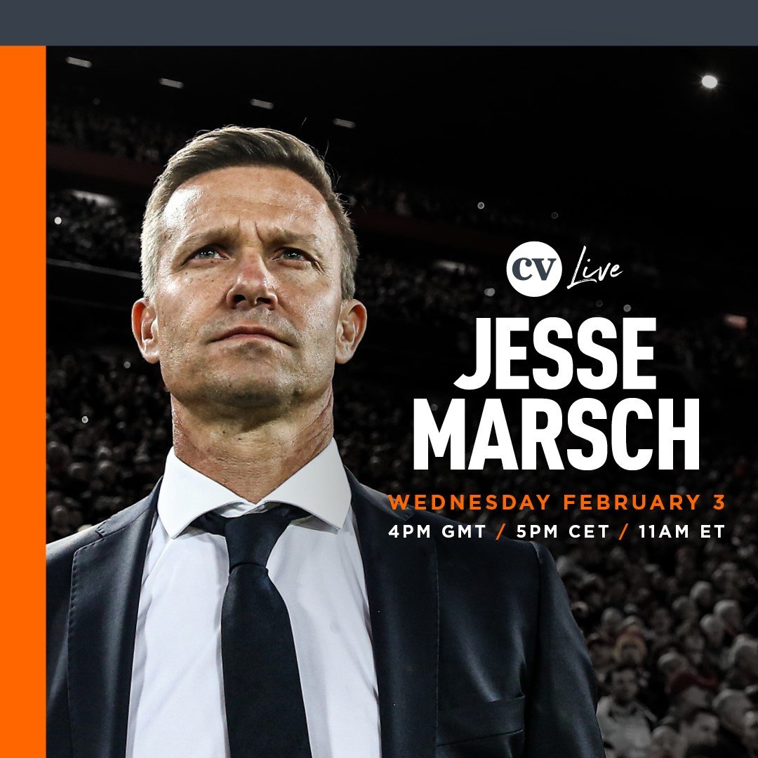 Today is the day!

4pm with @CoachesVoice for another #CVLive event with Jesse Marsch.

If you're not a member, you can access with a free trial - Link in the bio.

Buzzing.