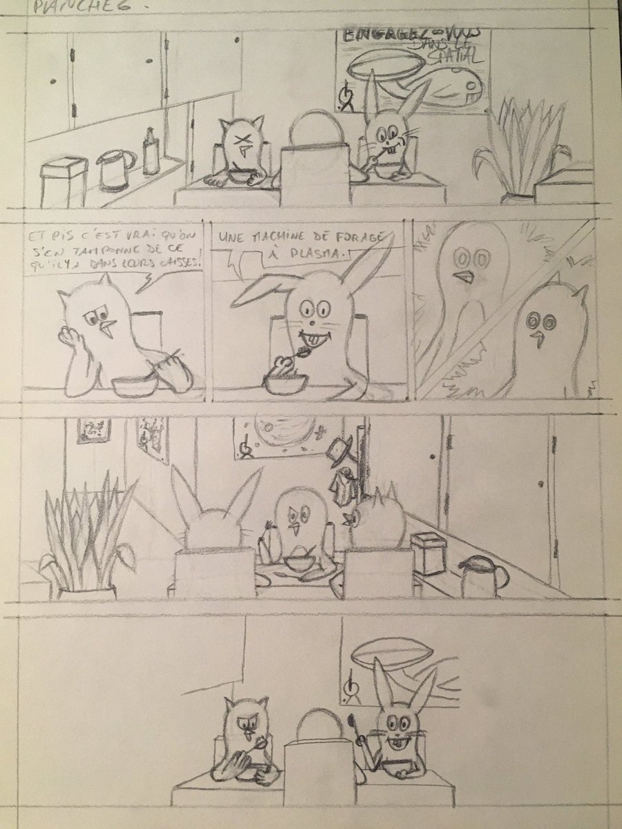 pingouinpresent's tweet photo. Pour quelques parsecs de plus - La planche 6 en 3 étapes : le crayonné, l’encrage et la compo sur Photoshop. https://t.co/Z8T28lk49Y