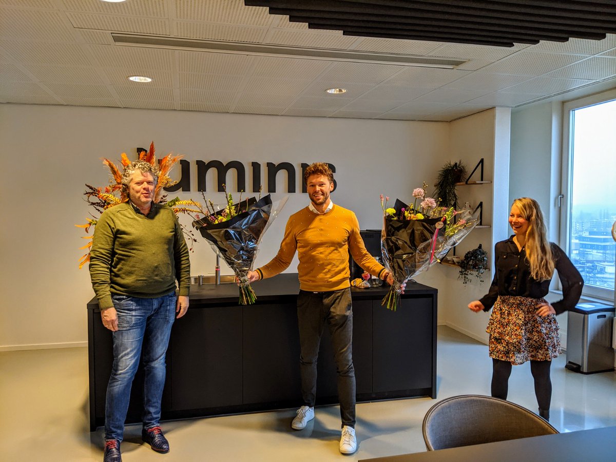 Al 2 dagen volop aan het werk bij <a href="/LuminisApeldrn/">Luminis Apeldoorn</a>. Welkom Rhodé en Hans!