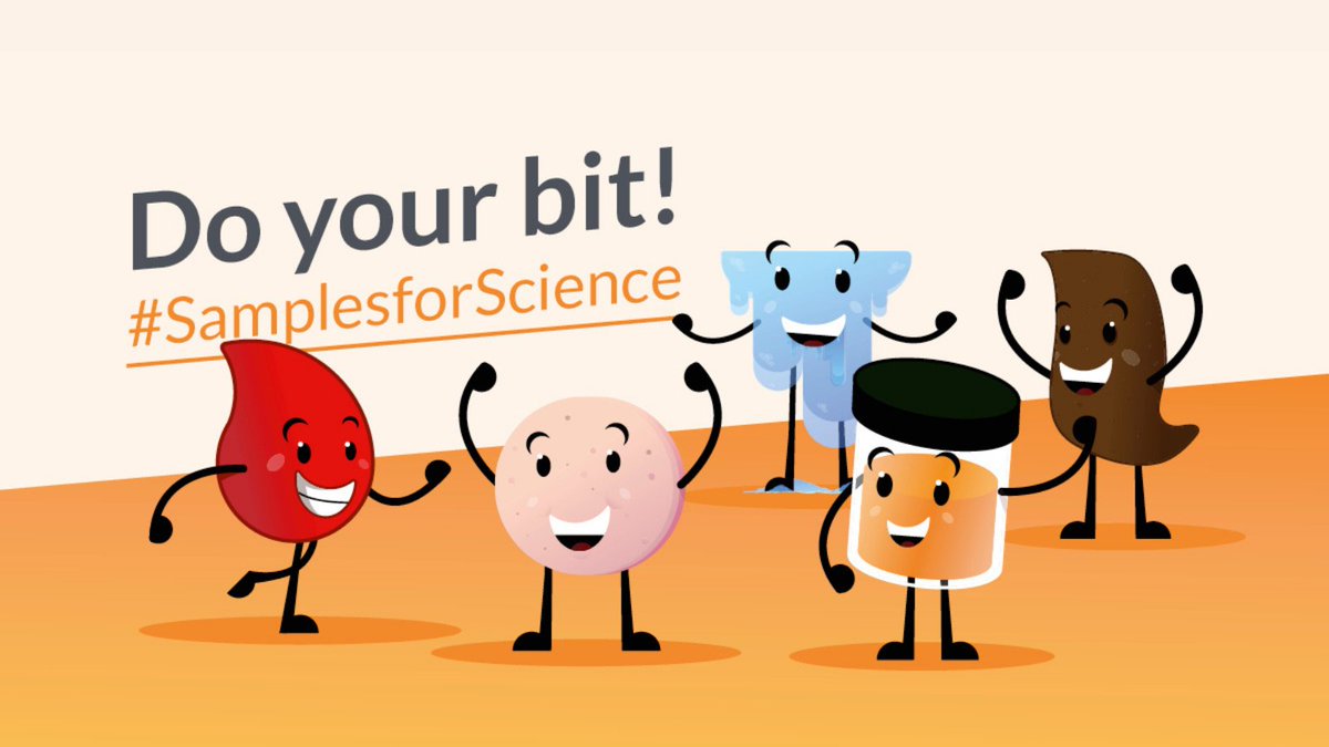 Samples4Science's tweet image. We provide essential human tissue material to scientists, to help them with research into a number of illnesses and conditions.

You can help us by donating your samples of blood, urine and saliva

Learn more and get involved 👉ow.ly/Ca5P50CHJrs

#SamplesforScience #Glasgow