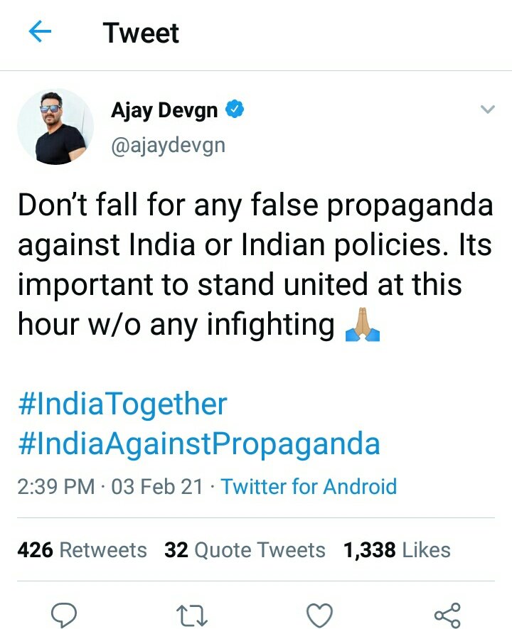 narendramodi177's tweet image. ThankYou Akshay Kumar Ajay Devgan And Suniel Shetty. #IndiaAgainstPropaganda