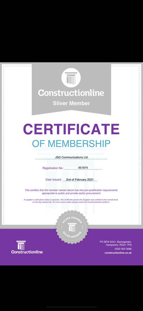 We are delighted to have been accredited as a Silver member with <a href="/constructline/">Constructionline</a> demonstrating the importance of health and safety and the well being of our staff.